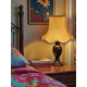 Gold and Rosso Red Modern Fabric Lampshades