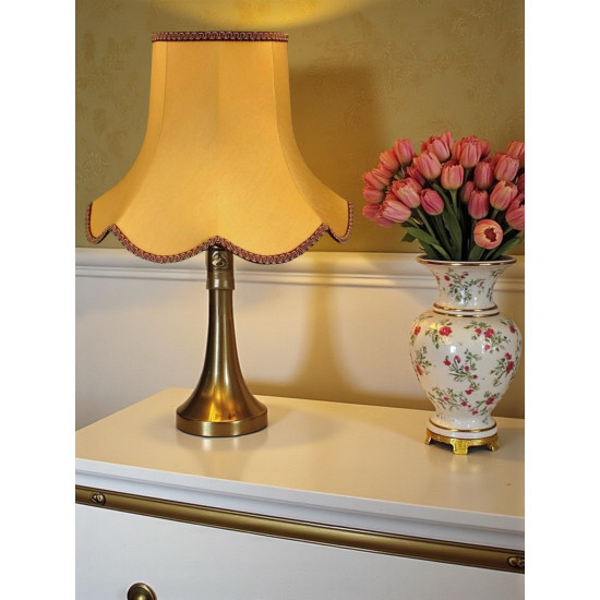 Gold and Rosso Red Modern Fabric Lampshades