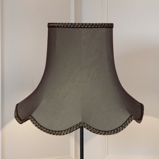 Pewter Grey and Black Modern Fabric Lampshades Pewter Grey and Black Modern Fabric Lampshades