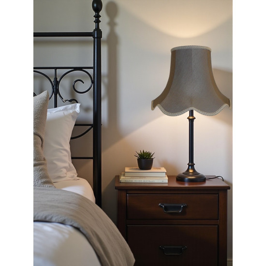 Pewter Grey Modern Fabric Lampshades