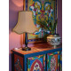 Taupe Beige Modern Scalloped Fabric Lampshades
