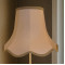 Taupe Beige Modern Scalloped Fabric Lampshades