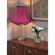 Fuchsia Pink and Black Modern Fabric Lampshades