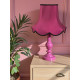 Fuchsia Pink and Black Modern Fabric Lampshades