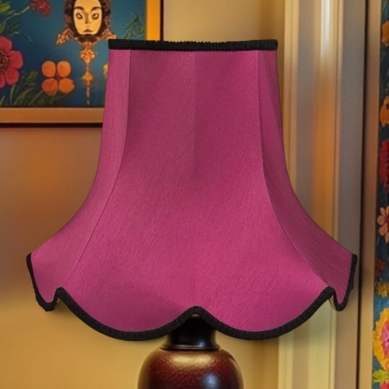 Fuchsia Pink and Black Modern Fabric Lampshades Fuchsia Pink and Black Modern Fabric Lampshades