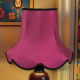 Fuchsia Pink and Black Modern Fabric Lampshades Fuchsia Pink and Black Modern Fabric Lampshades
