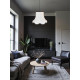 White With Black and Gold Modern Fabric Lampshades