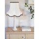 White With Black and Gold Modern Fabric Lampshades