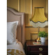 Antique Gold and Black Scalloped Fabric Lampshades