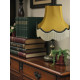 Antique Gold and Black Scalloped Fabric Lampshades