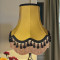 Antique Gold and Black Tassel Scalloped Fabric Lampshades