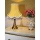 Antique Gold Tassel Scalloped Fabric Lampshades