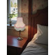 Baby Pink Scalloped Fabric Lampshades