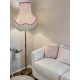 Baby Pink Scalloped Fabric Lampshades
