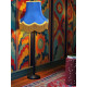 Royal Blue and Gold Fabric Lampshades
