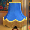 Royal Blue and Gold Fabric Lampshades