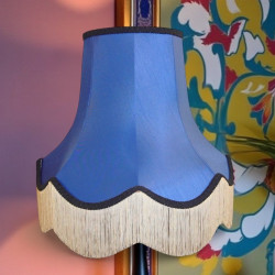 Royal Blue Fabric Lampshades