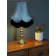 Slate Blue and Black Fabric Lampshade