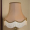 Taupe Beige Scalloped Fabric Lampshades