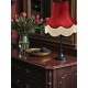 Burgundy Red Fabric Lampshades