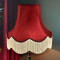 Burgundy Red Fabric Lampshades