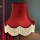 Burgundy Red Fabric Lampshades
