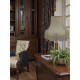 Cream and Gold Scalloped Fabric Lampshades