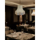 Cream and Gold Scalloped Fabric Lampshades