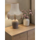 Cream and Gold Rope Scalloped Fabric Lampshade