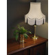 Cream and Black Rope Scalloped Fabric Lampshades
