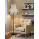 Cream and Black Rope Scalloped Fabric Lampshades