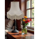 Cream Rope Scalloped Fabric Lampshade