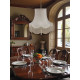 Cream Rope Scalloped Fabric Lampshade
