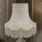 Cream Rope Scalloped Fabric Lampshade