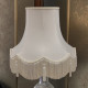 Cream Rope Scalloped Fabric Lampshade