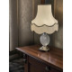 Cream and Black / Gold Scalloped Fabric Lampshades