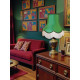 Emerald Green Fabric Scalloped Lampshades