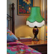 Emerald Green Fabric Scalloped Lampshades