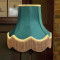 Dark Green and Gold Fabric Lampshades