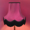 Fuchsia Pink and Black Fabric Lampshades