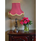 Fuchsia Pink and Gold Fabric Lampshades