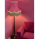 Fuchsia Pink and Gold Fabric Lampshades
