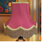 Fuchsia Pink and Gold Fabric Lampshades
