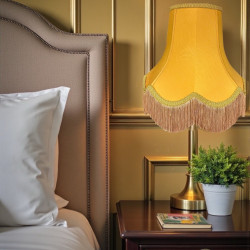 Gold Fabric Lampshade
