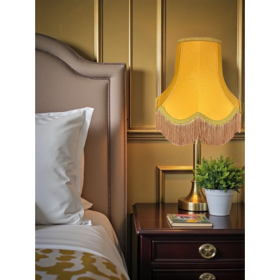 Gold Fabric Lampshade