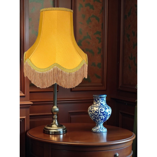 Gold Fabric Lampshade