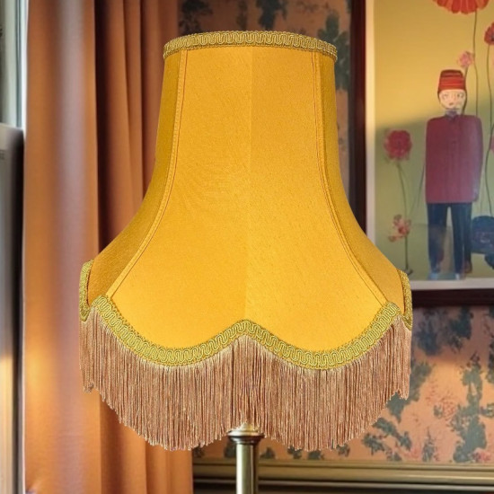 Gold Fabric Lampshade