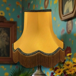 Gold and Black / Gold Fabric Lampshades