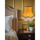 Gold and Black Fabric Lampshades