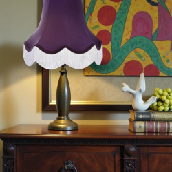 Grape Purple Fabric Lampshades